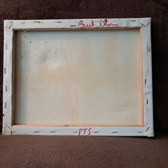 Hand Painted Canvas Oil Paint Colorful Abstract Modern Art - Picture 5 of 5